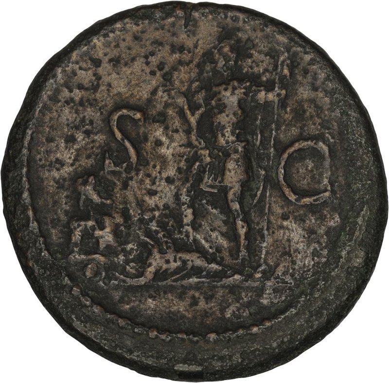 Римская империя · Domitian · Sestertius · I в., реверс, Федеральное государственное бюджетное учреждение культуры "Государственный музей изобразительных искусств имени А.С. Пушкина"