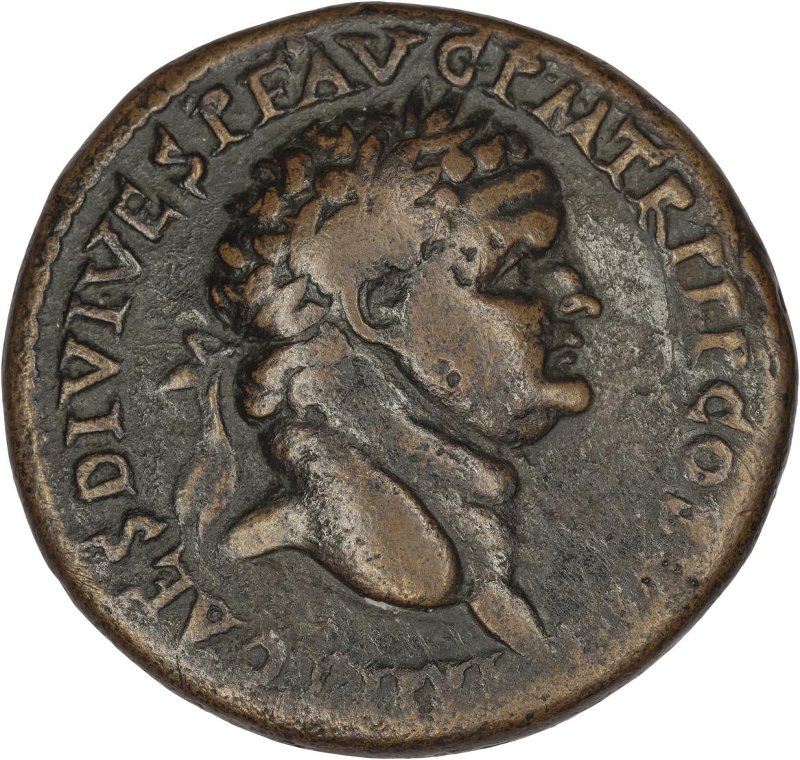 Римская империя · Titus · Sestertius · I в., аверс, Федеральное государственное бюджетное учреждение культуры "Государственный музей изобразительных искусств имени А.С. Пушкина"
