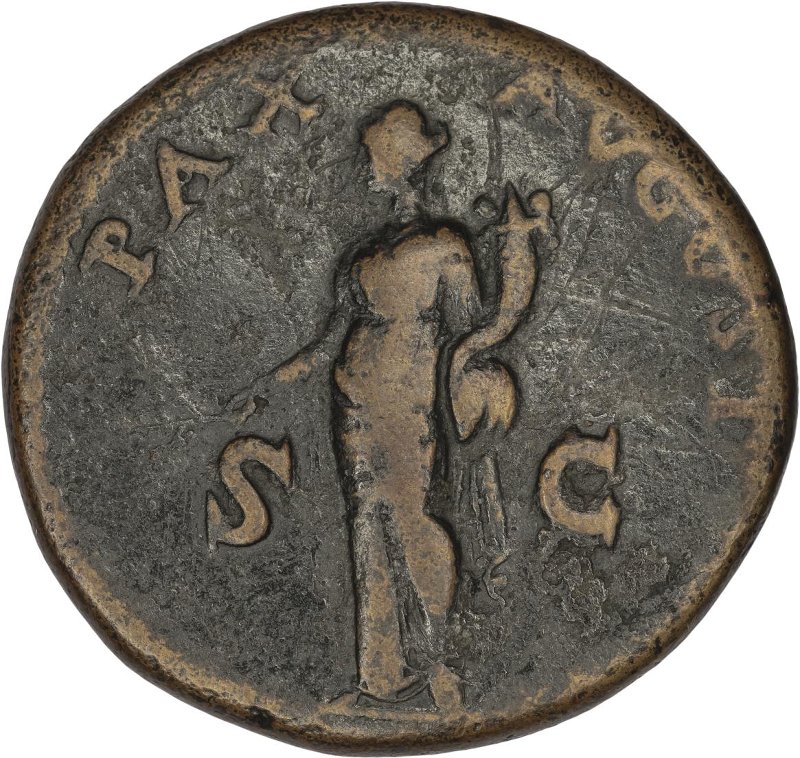 Римская империя · Titus · Sestertius · I в., реверс, Федеральное государственное бюджетное учреждение культуры "Государственный музей изобразительных искусств имени А.С. Пушкина"