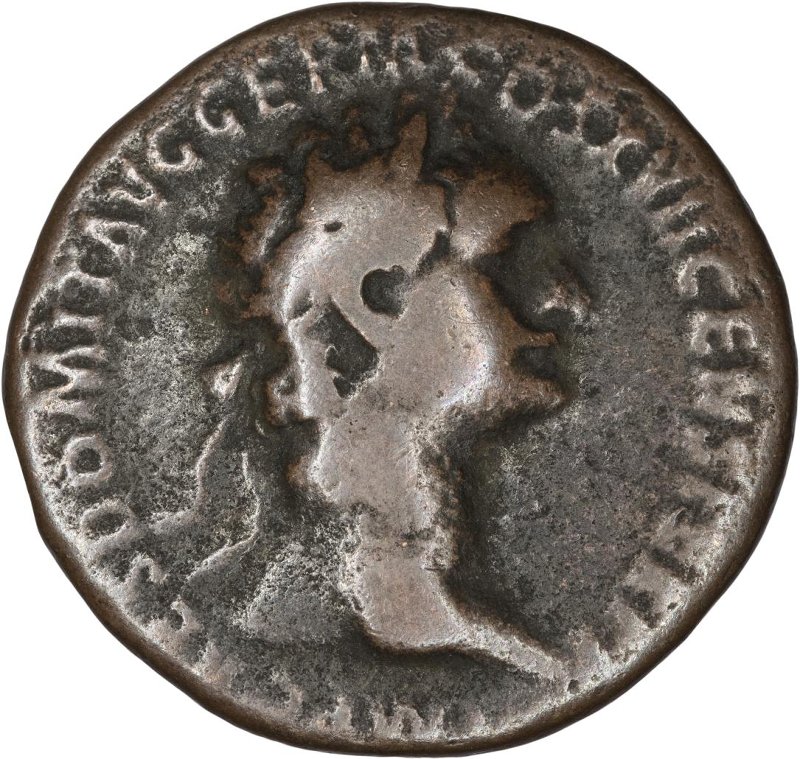 Римская империя · Domitian · As · I в., аверс, Федеральное государственное бюджетное учреждение культуры "Государственный музей изобразительных искусств имени А.С. Пушкина"