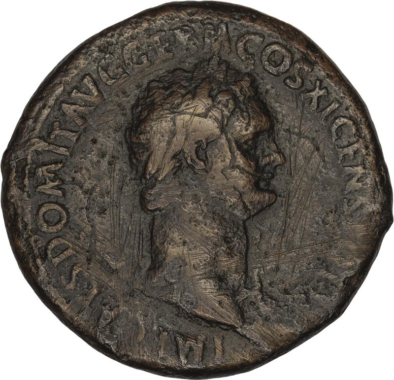 Римская империя · Domitian · Sestertius · I в., аверс, Федеральное государственное бюджетное учреждение культуры "Государственный музей изобразительных искусств имени А.С. Пушкина"