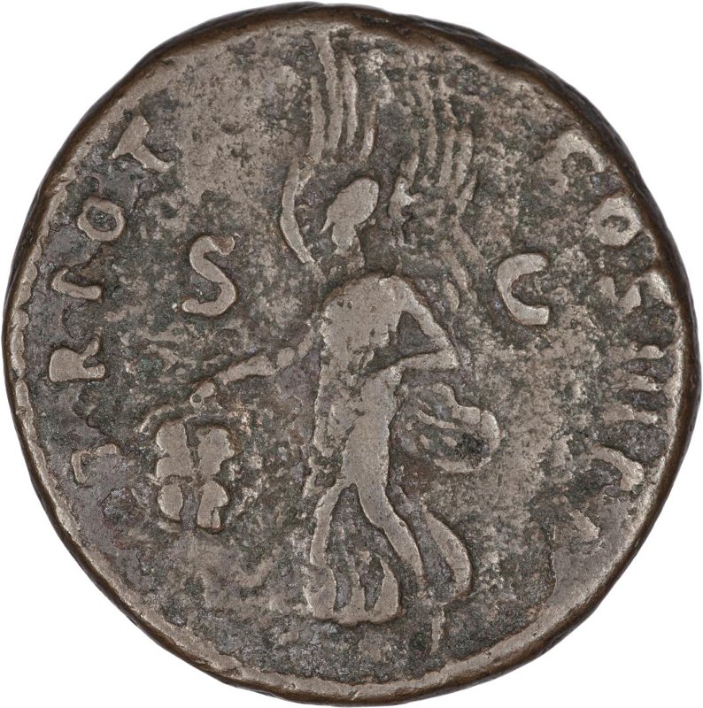 Римская империя · Trajan · As · I в., реверс, Федеральное государственное бюджетное учреждение культуры "Государственный музей изобразительных искусств имени А.С. Пушкина"