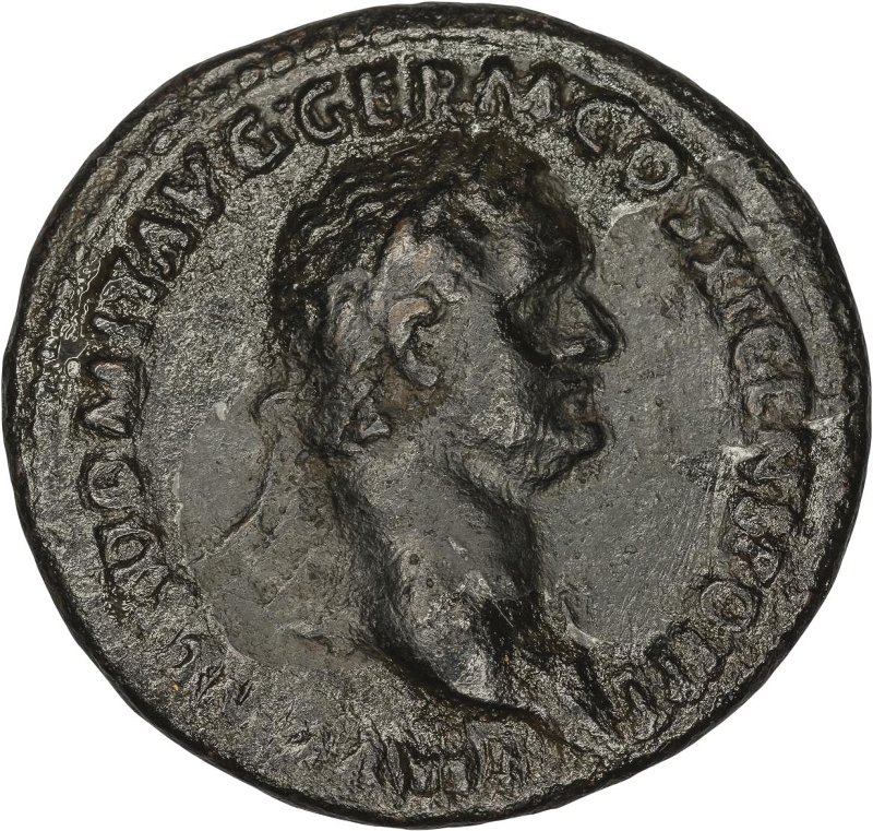 Римская империя · Domitian · As · I в., аверс, Федеральное государственное бюджетное учреждение культуры "Государственный музей изобразительных искусств имени А.С. Пушкина"