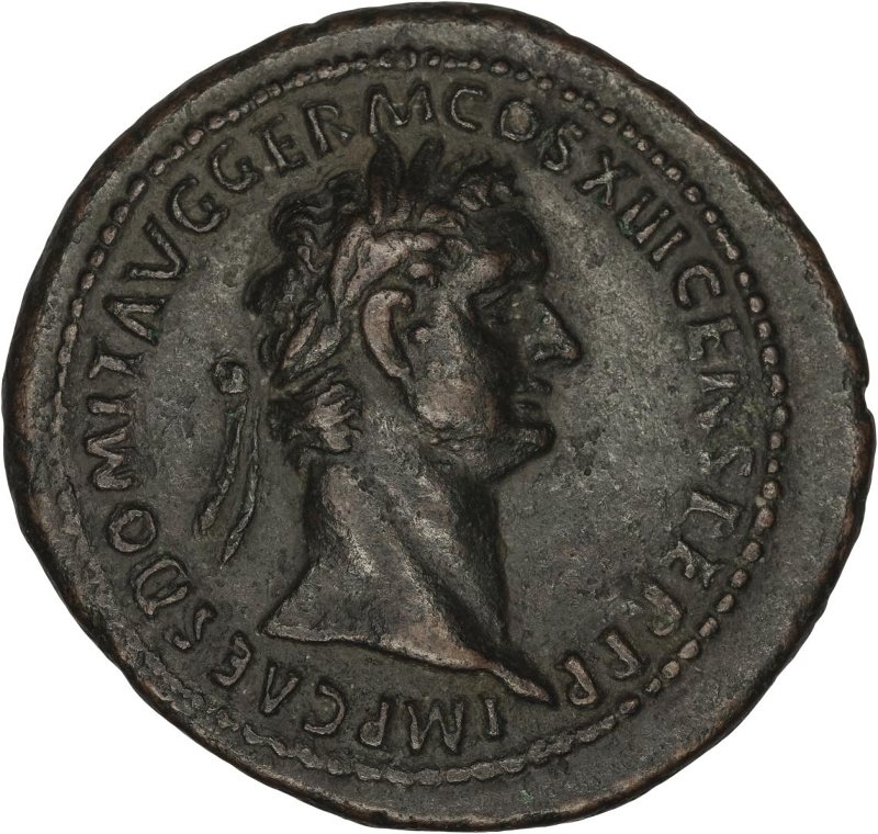 Римская империя · Domitian · As · I в., аверс, Федеральное государственное бюджетное учреждение культуры "Государственный музей изобразительных искусств имени А.С. Пушкина"