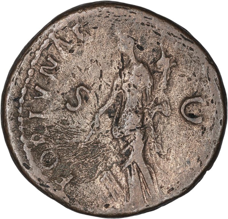 Римская империя · Domitian · As · I в., реверс, Федеральное государственное бюджетное учреждение культуры "Государственный музей изобразительных искусств имени А.С. Пушкина"