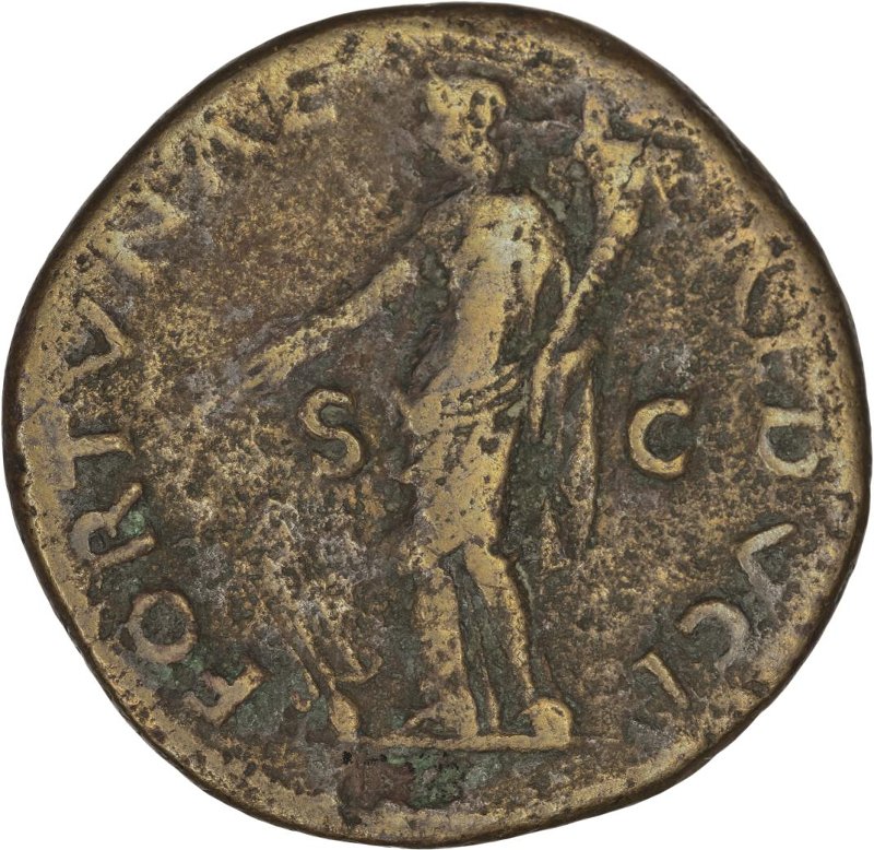 Римская империя · Vespasian · Dupondius · I в., реверс, Федеральное государственное бюджетное учреждение культуры "Государственный музей изобразительных искусств имени А.С. Пушкина"
