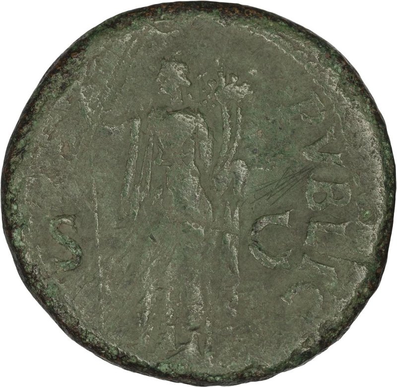 Римская империя · Titus · Sestertius · I в., реверс, Федеральное государственное бюджетное учреждение культуры "Государственный музей изобразительных искусств имени А.С. Пушкина"