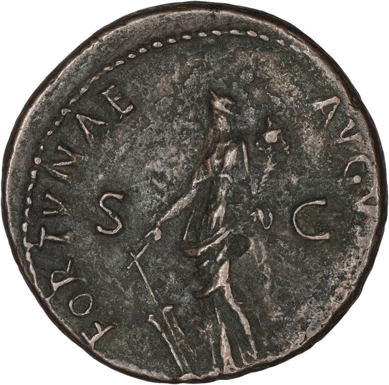 Римская империя · Domitian · As · I в., реверс, Федеральное государственное бюджетное учреждение культуры "Государственный музей изобразительных искусств имени А.С. Пушкина"