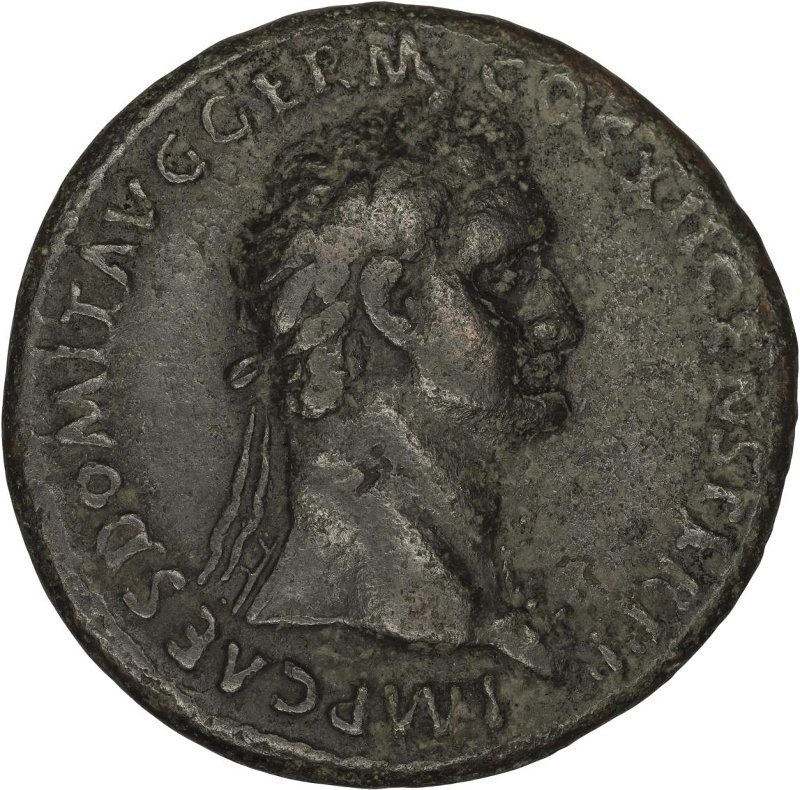 Римская империя · Domitian · As · I в., аверс, Федеральное государственное бюджетное учреждение культуры "Государственный музей изобразительных искусств имени А.С. Пушкина"