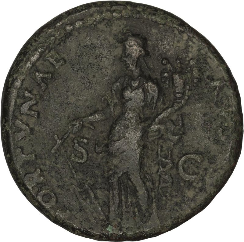 Римская империя · Domitian · As · I в., реверс, Федеральное государственное бюджетное учреждение культуры "Государственный музей изобразительных искусств имени А.С. Пушкина"
