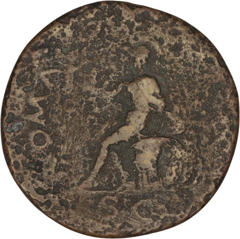 Римская империя · Vespasian · Dupondius · I в., реверс, Федеральное государственное бюджетное учреждение культуры "Государственный музей изобразительных искусств имени А.С. Пушкина"