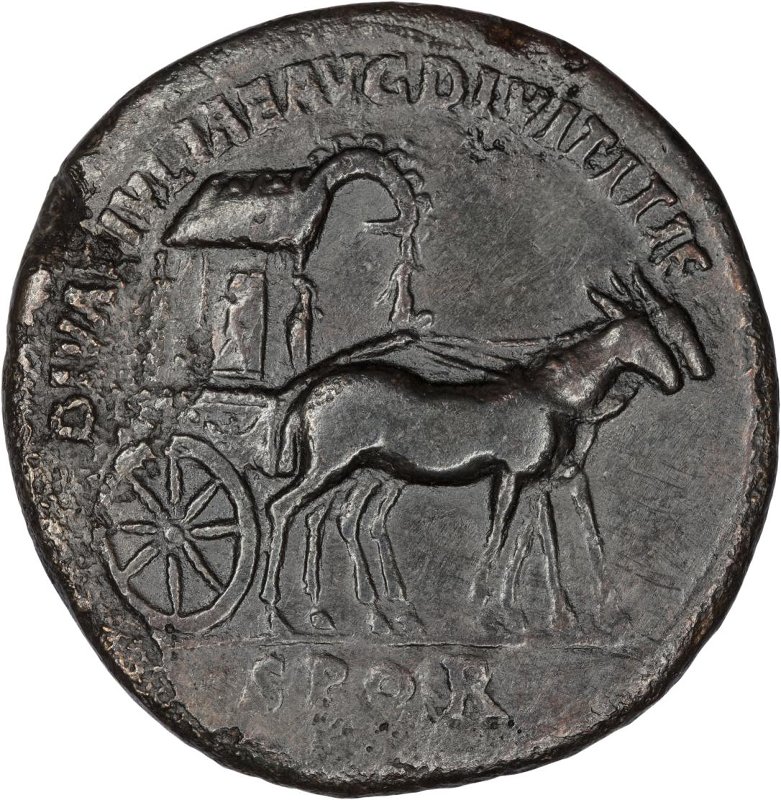 Римская империя · Domitian · As · I в., аверс, Федеральное государственное бюджетное учреждение культуры "Государственный музей изобразительных искусств имени А.С. Пушкина"