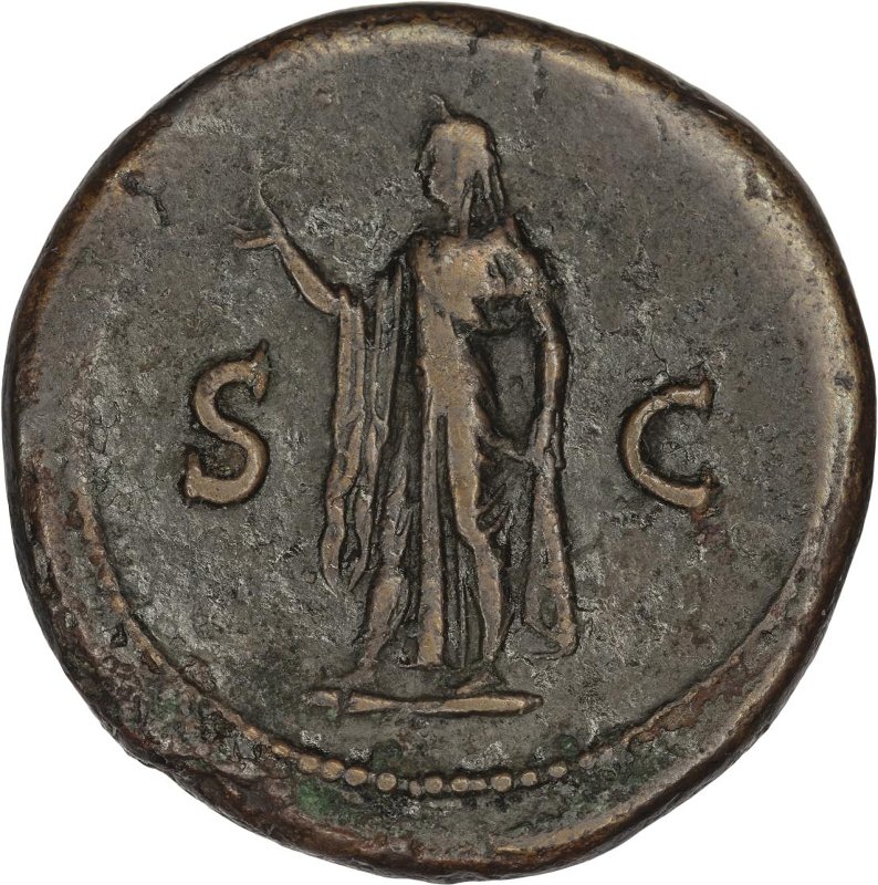 Римская империя · Titus · Sestertius · I в., реверс, Федеральное государственное бюджетное учреждение культуры "Государственный музей изобразительных искусств имени А.С. Пушкина"