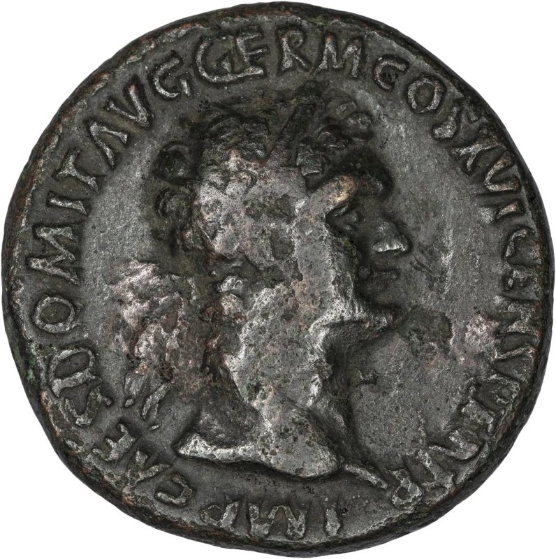 Римская империя · Domitian · As · I в., аверс, Федеральное государственное бюджетное учреждение культуры "Государственный музей изобразительных искусств имени А.С. Пушкина"