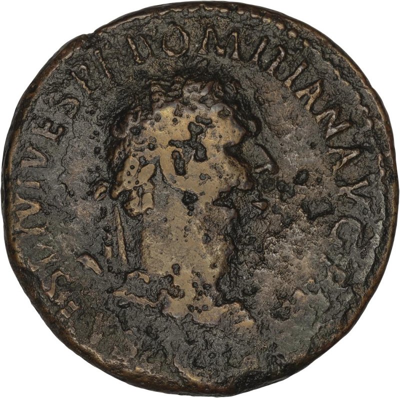 Римская империя · Domitian · Sestertius · I в., аверс, Федеральное государственное бюджетное учреждение культуры "Государственный музей изобразительных искусств имени А.С. Пушкина"