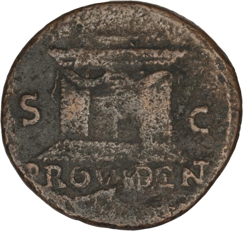 Римская империя · Vespasian · As · I в., реверс, Федеральное государственное бюджетное учреждение культуры "Государственный музей изобразительных искусств имени А.С. Пушкина"
