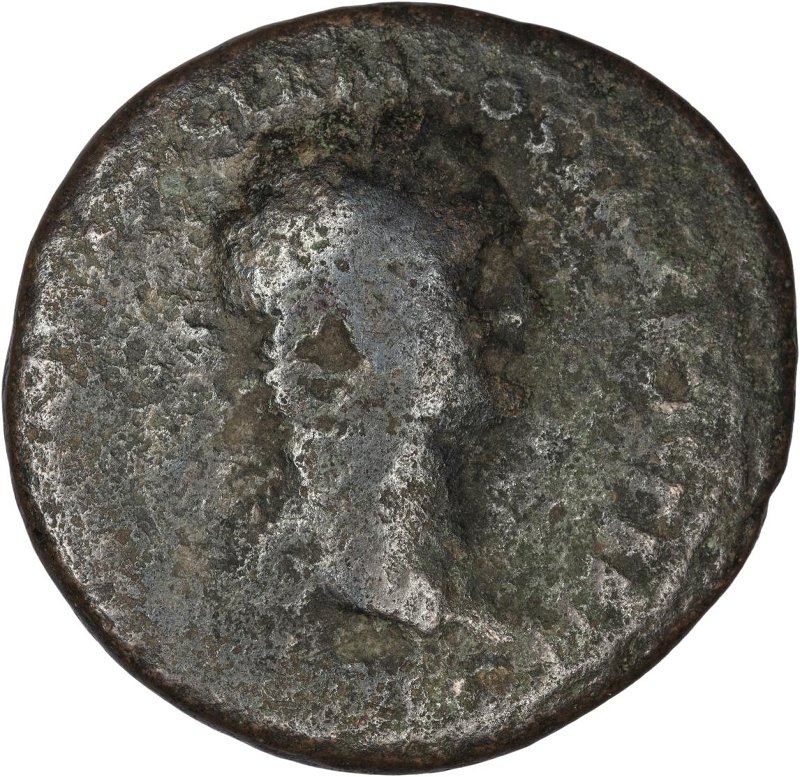 Римская империя · Domitian · As · I в., аверс, Федеральное государственное бюджетное учреждение культуры "Государственный музей изобразительных искусств имени А.С. Пушкина"