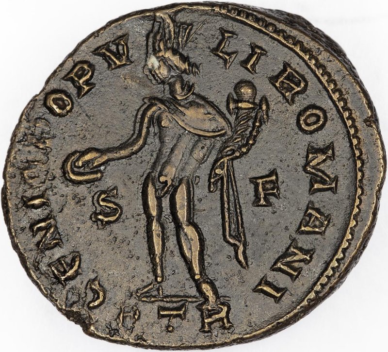 Римская империя · Diocletian · Follis · II в., реверс, Федеральное государственное бюджетное учреждение культуры "Государственный музей изобразительных искусств имени А.С. Пушкина"