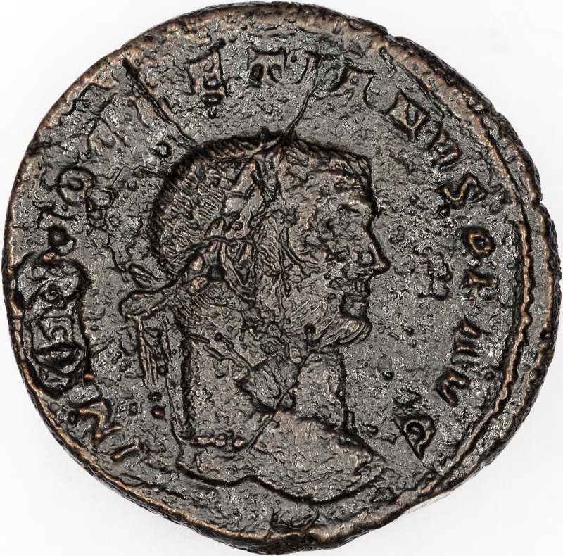 Римская империя · Diocletian · Follis · II в., аверс, Федеральное государственное бюджетное учреждение культуры "Государственный музей изобразительных искусств имени А.С. Пушкина"