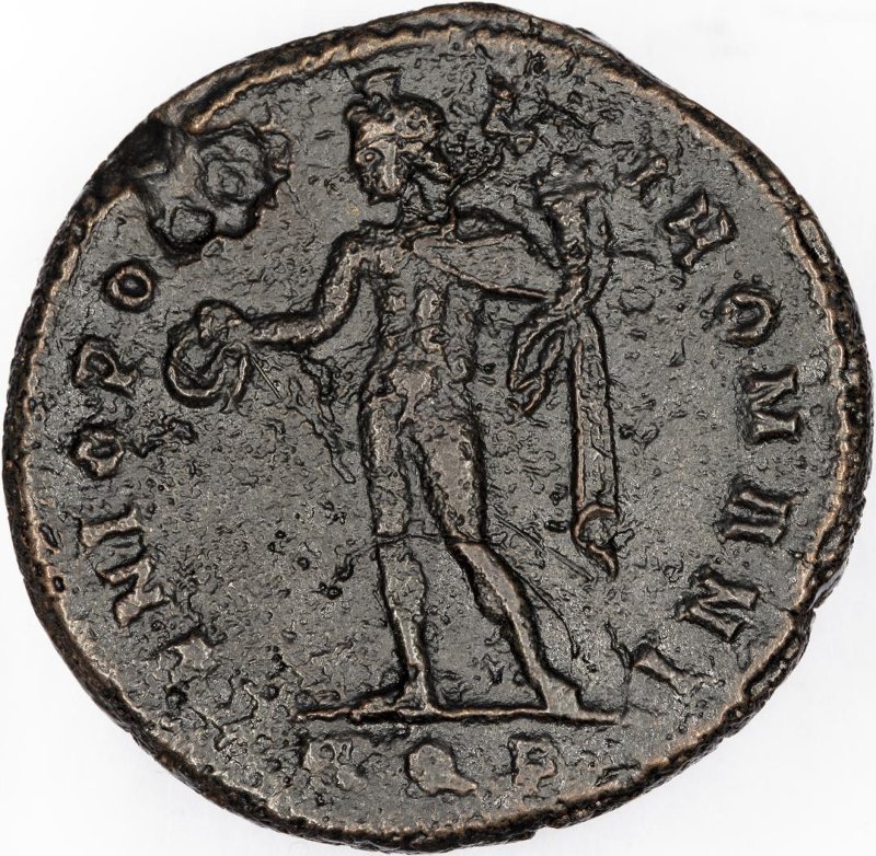 Римская империя · Diocletian · Follis · II в., реверс, Федеральное государственное бюджетное учреждение культуры "Государственный музей изобразительных искусств имени А.С. Пушкина"