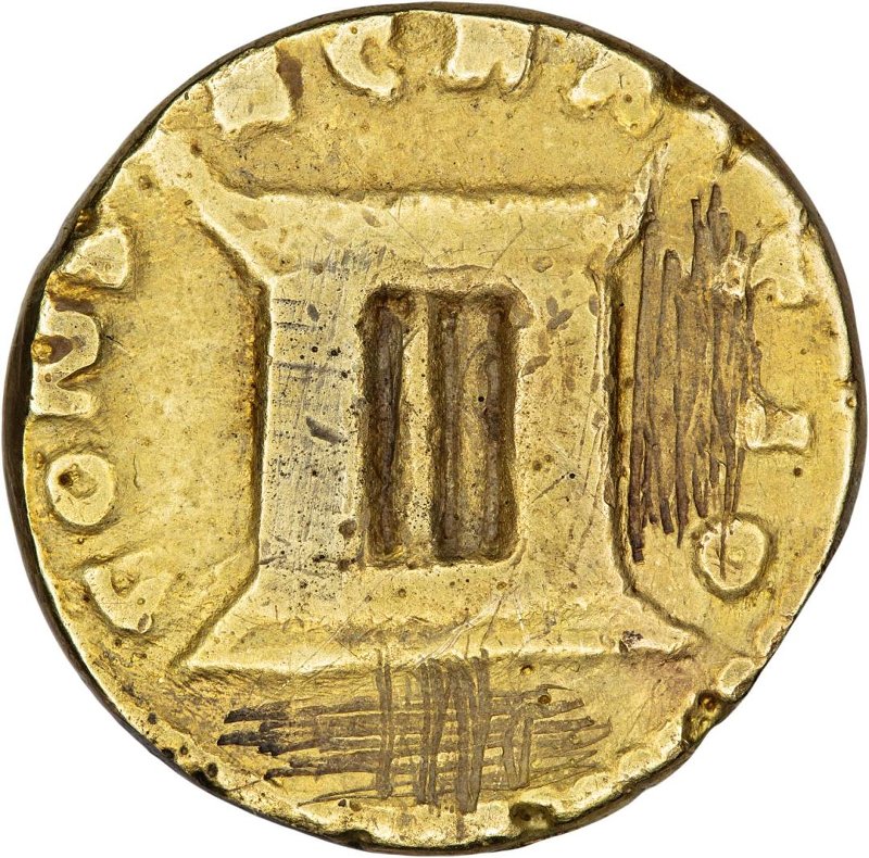 реверс Античная монета · Aureus · I в.