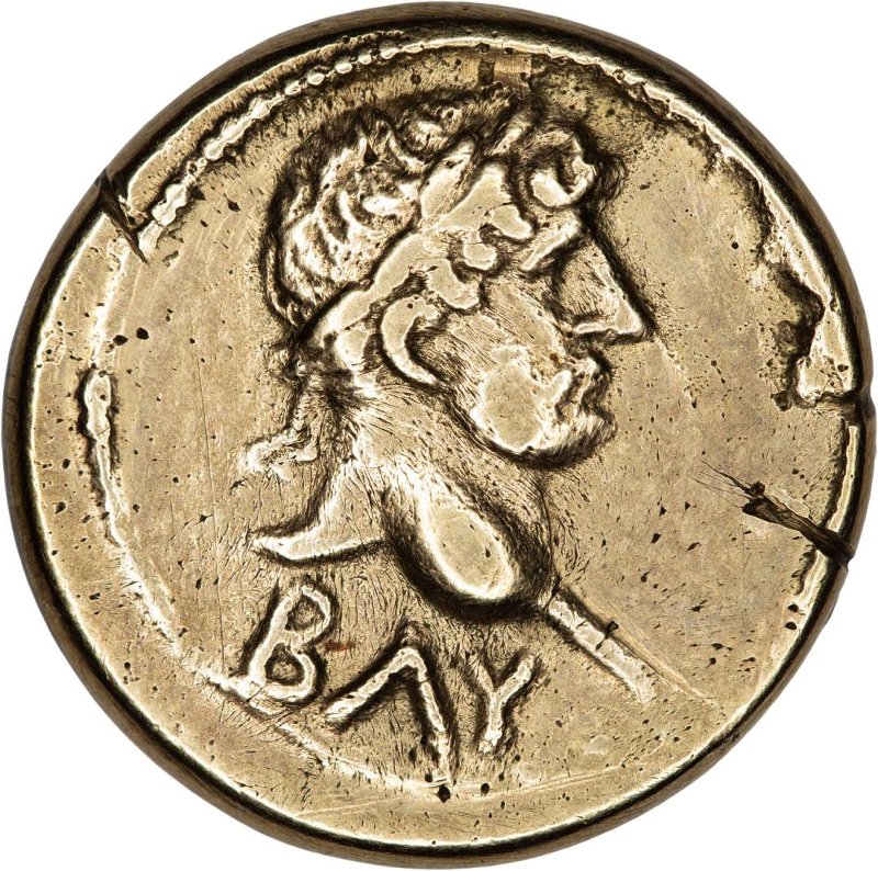 Боспор · Rhoemetalces I of Thrace · Stater · IV в., аверс, Федеральное государственное бюджетное учреждение культуры "Государственный музей изобразительных искусств имени А.С. Пушкина"