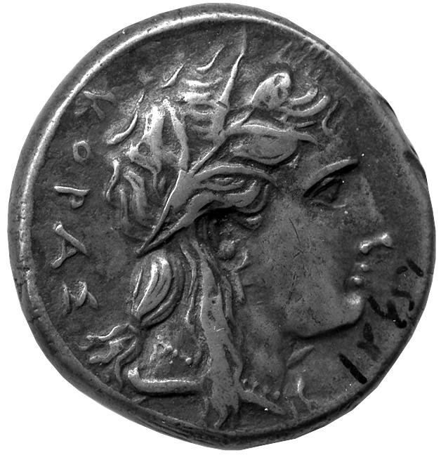 Греция · Agathocles of Syracuse · Tetradrachm · IV в. до н. э., аверс, Федеральное государственное бюджетное учреждение культуры "Государственный музей изобразительных искусств имени А.С. Пушкина"