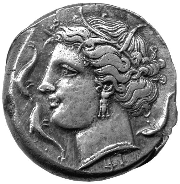 Греция · Agathocles of Syracuse · Tetradrachm · IV в. до н. э., аверс, Федеральное государственное бюджетное учреждение культуры "Государственный музей изобразительных искусств имени А.С. Пушкина"