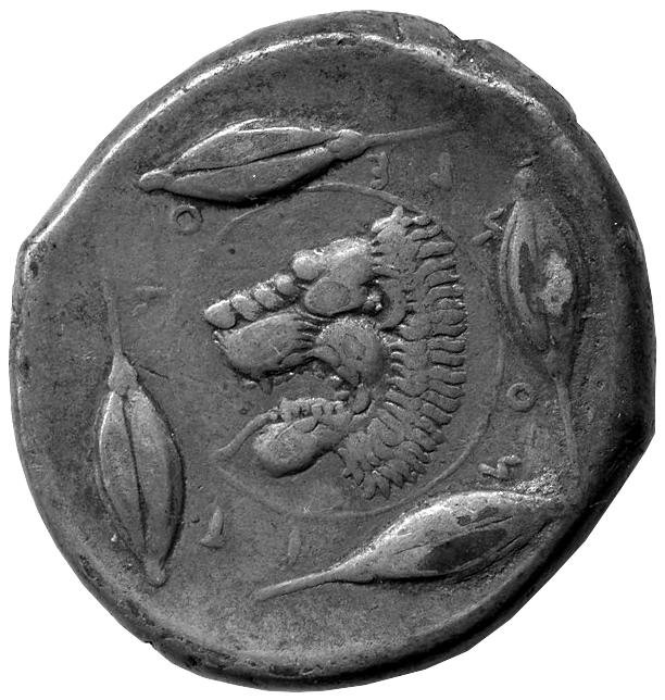 Греция · Tetradrachm · V в. до н. э., аверс, Федеральное государственное бюджетное учреждение культуры "Государственный музей изобразительных искусств имени А.С. Пушкина"