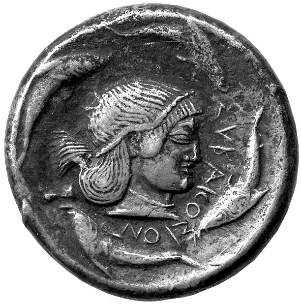Греция · Tetradrachm · V в. до н. э., аверс, Федеральное государственное бюджетное учреждение культуры "Государственный музей изобразительных искусств имени А.С. Пушкина"