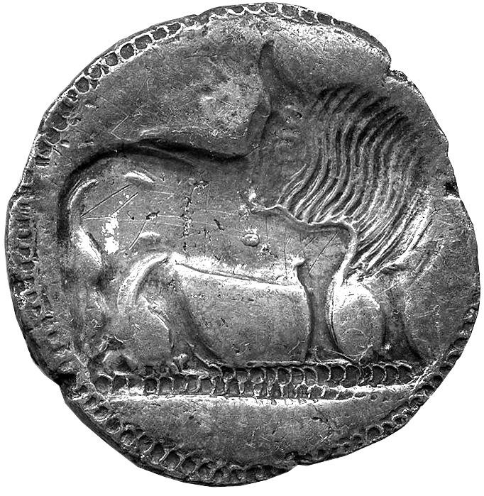 Греция · Stater · VI в. до н. э., аверс, Федеральное государственное бюджетное учреждение культуры "Государственный музей изобразительных искусств имени А.С. Пушкина"