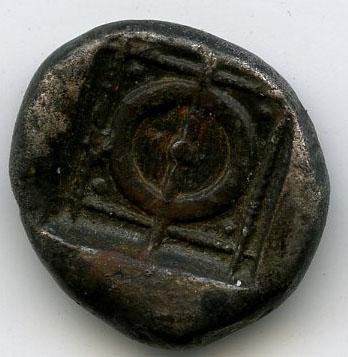 Греция · Hemidrachm · V в. до н. э., реверс, Федеральное государственное бюджетное учреждение культуры "Государственный музей изобразительных искусств имени А.С. Пушкина"