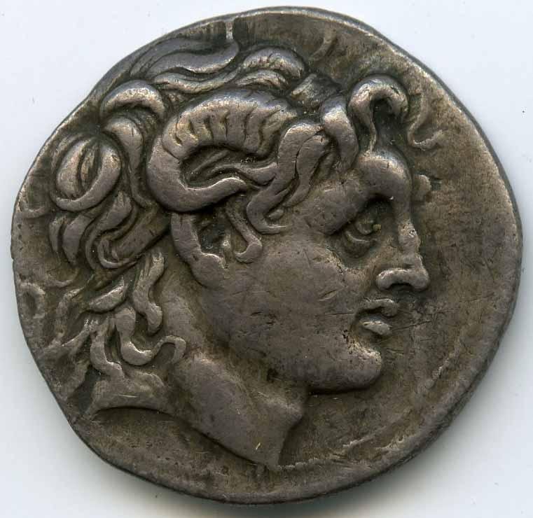 Греция · Lysimachus · Tetradrachm · III в. до н. э., аверс, Федеральное государственное бюджетное учреждение культуры "Государственный музей изобразительных искусств имени А.С. Пушкина"