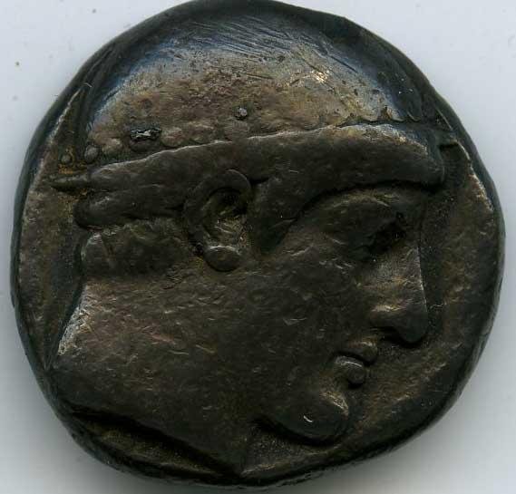 Греция · Tetradrachm · V в. до н. э., аверс, Федеральное государственное бюджетное учреждение культуры "Государственный музей изобразительных искусств имени А.С. Пушкина"