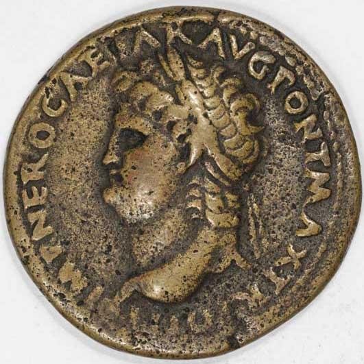 аверс Римская империя · Nero · I в.