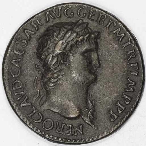 аверс Античная монета · Nero · I в.