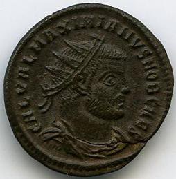 аверс Римская империя · Maxentius · Follis · III в.