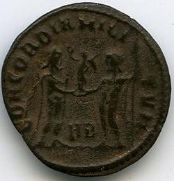 реверс Римская империя · Maxentius · Follis · III в.