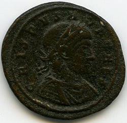 Римская империя · Crispus · III в., аверс, Федеральное государственное бюджетное учреждение культуры "Государственный музей изобразительных искусств имени А.С. Пушкина"