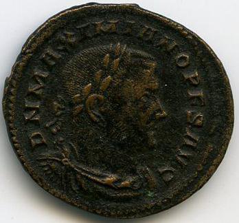 Римская империя · Maximian · II в., аверс, Федеральное государственное бюджетное учреждение культуры "Государственный музей изобразительных искусств имени А.С. Пушкина"