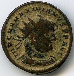 Римская империя · Maximian · Dupondius · II в., аверс, Федеральное государственное бюджетное учреждение культуры "Государственный музей изобразительных искусств имени А.С. Пушкина"