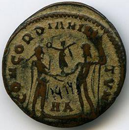 Римская империя · Maximian · Dupondius · II в., реверс, Федеральное государственное бюджетное учреждение культуры "Государственный музей изобразительных искусств имени А.С. Пушкина"