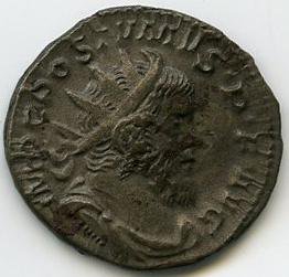 Римская империя · Postumus · Antoninianus · II в., аверс, Федеральное государственное бюджетное учреждение культуры "Государственный музей изобразительных искусств имени А.С. Пушкина"