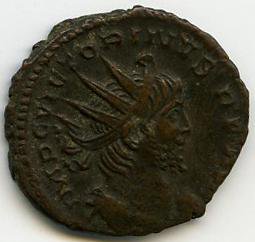 Римская империя · Victorinus · Antoninianus · II в., аверс, Федеральное государственное бюджетное учреждение культуры "Государственный музей изобразительных искусств имени А.С. Пушкина"