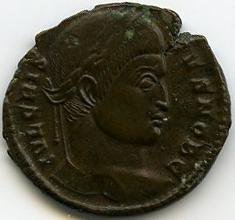 Римская империя · Crispus · III в., аверс, Федеральное государственное бюджетное учреждение культуры "Государственный музей изобразительных искусств имени А.С. Пушкина"