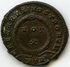 Римская империя · Crispus · III в., реверс, Федеральное государственное бюджетное учреждение культуры "Государственный музей изобразительных искусств имени А.С. Пушкина"