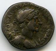 Римская империя · Hadrian · Hemidrachm · I в., аверс, Федеральное государственное бюджетное учреждение культуры "Государственный музей изобразительных искусств имени А.С. Пушкина"