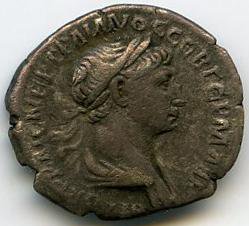 Римская империя · Trajan · Drachma · I в., аверс, Федеральное государственное бюджетное учреждение культуры "Государственный музей изобразительных искусств имени А.С. Пушкина"