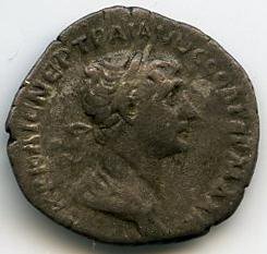 Римская империя · Trajan · Drachma · I в., аверс, Федеральное государственное бюджетное учреждение культуры "Государственный музей изобразительных искусств имени А.С. Пушкина"