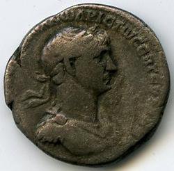 Римская империя · Trajan · Didrachm · I в., аверс, Федеральное государственное бюджетное учреждение культуры "Государственный музей изобразительных искусств имени А.С. Пушкина"